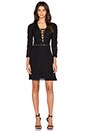 view 4 of 4 Lace Up Dress in Black