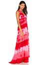 view 2 of 3 ROBE LONGUE TYE-DIE À PANNEAUX in Kozmic Red