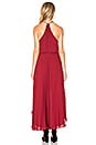 view 3 of 3 VESTIDO CUELLO ALTO in Crimson