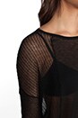 view 5 of 5 Oversized Sweater with Mesh in Black