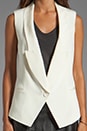 view 4 of 4 Long Blazer Vest in Swan