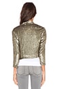 view 3 of 3 Drapey Sequin Blazer in Coal
