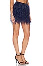 view 2 of 3 Ostrich Feather Skirt in Midnight