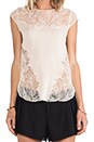 view 5 of 5 CAMISETA GASA in Buff Buff Lace