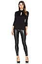 view 4 of 4 Long Sleeve Keyhole Turtleneck Top in Black