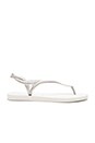 view 1 of 5 CHANCLAS LUNA in White & Silver
