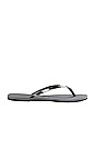 view 2 of 4 You Metallic Flip Flop in Steel Grey