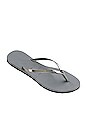 view 3 of 4 You Metallic Flip Flop in Steel Grey