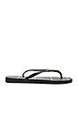 view 2 of 2 Slim Logo Metallic Fine Lines Sandal in Black