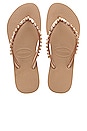 view 1 of 4 CHANCLAS SLIM ROCK MESH in Rose Gold