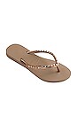 view 3 of 4 CHANCLAS SLIM ROCK MESH in Rose Gold