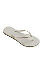 view 3 of 4 Slim Sparkle Sandal in White