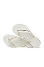view 4 of 4 Slim Sparkle Sandal in White