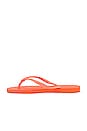 view 5 of 5 Slim Flip Flop in Coral Chic