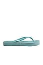 view 2 of 3 CHANCLAS SLIM FLATFORM in Sky Blue