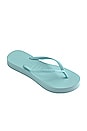 view 3 of 3 CHANCLAS SLIM FLATFORM in Sky Blue