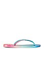 view 2 of 5 Slim Gradient Sunset Flip Flop in White