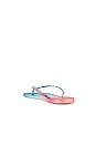 view 4 of 5 Slim Gradient Sunset Flip Flop in White