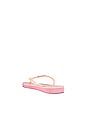 view 4 of 5 Slim Glitter Flourish Flip Flop in Macaron Pink