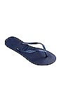 view 3 of 3 Slim Flip Flop in Navy Blue