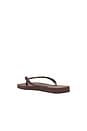 view 4 of 5 Slim Square Logo Flip Flops in Dark Brown