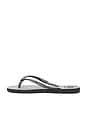 view 5 of 5 Slim Gloss Sandal in Black