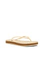 view 3 of 5 Slim Flatform Loop Slim Sandal in Golden