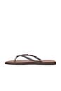 view 5 of 5 Slim Point Sandal in Dark Brown