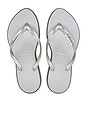 view 1 of 5 Slim Point Sandal in Steel Grey