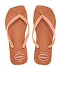 view 1 of 5 Slim Square Logo Sandal in Pink Clay