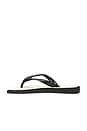 view 5 of 5 Top Square Fusion Sandal in Black