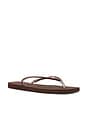 view 3 of 5 SANDALIA SLIM SQUARE in Dark Brown