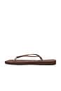 view 5 of 5 SANDALIA SLIM SQUARE in Dark Brown