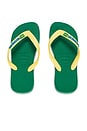 view 1 of 5 Brasil Logo Sandal in Green & Yellow