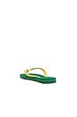 view 4 of 5 Brasil Logo Sandal in Green & Yellow