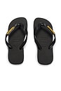 view 1 of 5 Top Logo Metallic Sandal in Black