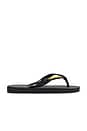 view 2 of 5 Top Logo Metallic Sandal in Black