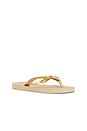 view 3 of 5 Top Logo Metallic Sandal in Golden