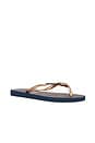 view 3 of 5 SANDALIA SLIM NAUTICAL in Navy Blue & Rose