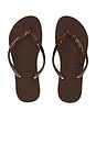 view 1 of 5 SANDALIA SLIM GLITTER II in Dark Brown