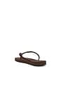 view 4 of 5 SANDALIA SLIM GLITTER II in Dark Brown