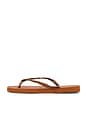 view 5 of 5 Slim Sandal in Rust