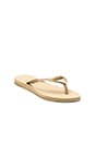 view 3 of 4 Slim Flip Flop en Sand Grey/Light Golden in Sand Grey & Light Golden