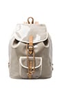 view 1 of 4 Le Corb Backpack in Gray & Cream