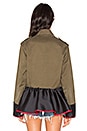 view 3 of 6 Drab Field Peplum Jacket in Navy