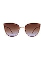 view 1 of 3 All In Sunglasses in Rose Gold Lilac