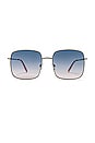 view 1 of 3 Royal Flush Sunglasses in Silver Groovy