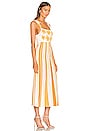 view 2 of 3 Sunray Midi Sundress in Yellow & White