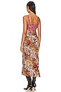 view 4 of 4 VESTIDO TIPO LENCERÍA LARGO MEDIO in Natural Cheetah & Camel Black