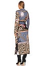 view 4 of 4 Enchanted Leopard Jacquard Duster in Navy & Black